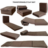 Transformable Kids Play Mat and Couch for Playtime and Relaxation