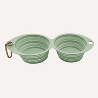 Tilley + Me Collapsible Double Pet Bowl – Lightweight & Portable for Travel