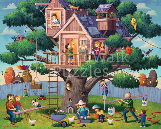 Tree House Adventure 500 Piece Jigsaw Puzzle by Boardwalk - BIG FRENCHIES