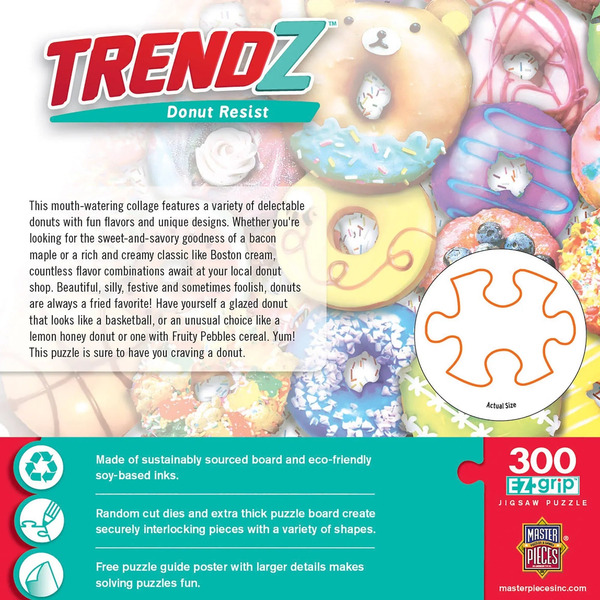 Trendz - Donut Resist 300 Piece EZ Grip Puzzle by Masterpieces Puzzles - BIG FRENCHIES