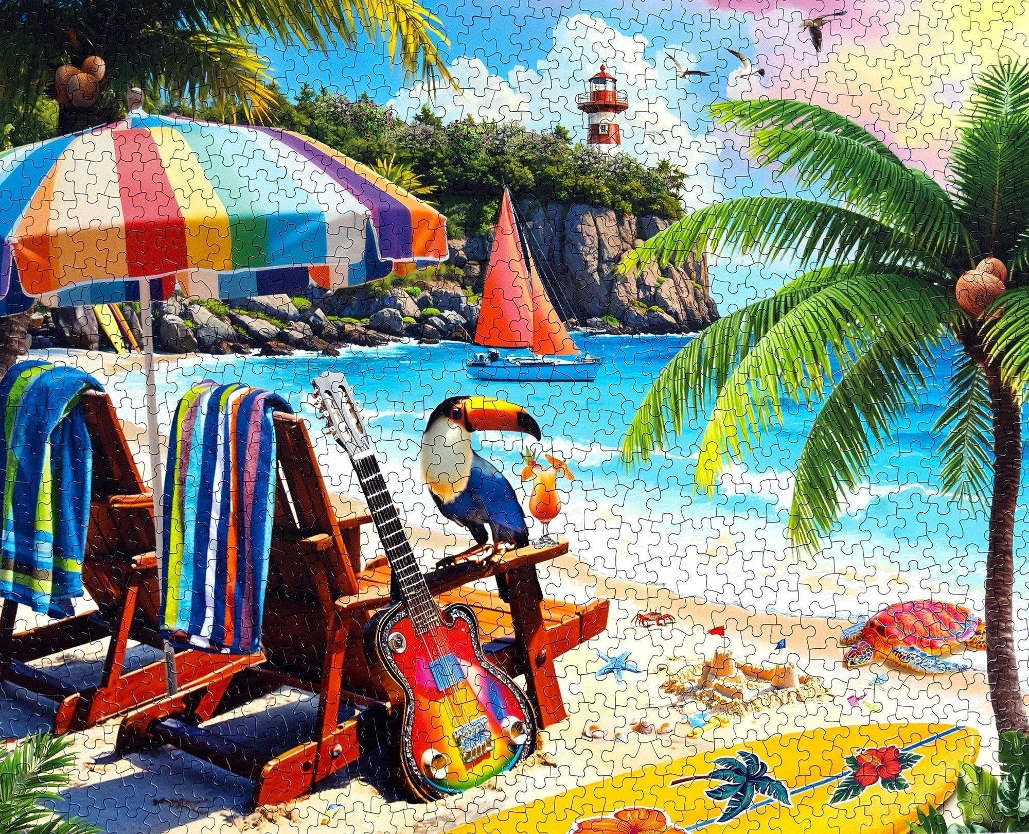 Tropical Paradise 1000 Piece Jigsaw Puzzle | Springbok Puzzles - BIG FRENCHIES