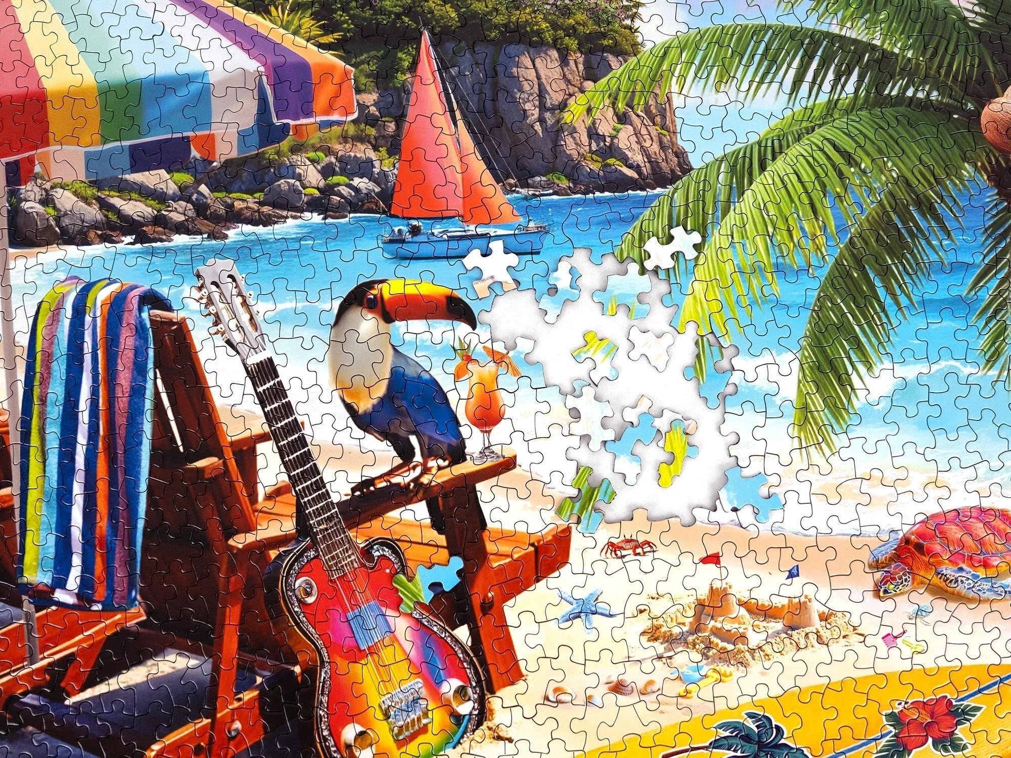 Tropical Paradise 1000 Piece Jigsaw Puzzle | Springbok Puzzles - BIG FRENCHIES