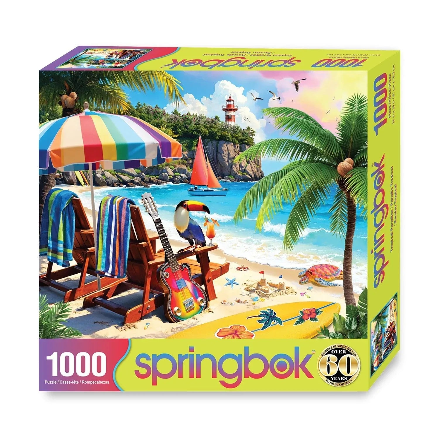 Tropical Paradise 1000 Piece Jigsaw Puzzle | Springbok Puzzles - BIG FRENCHIES