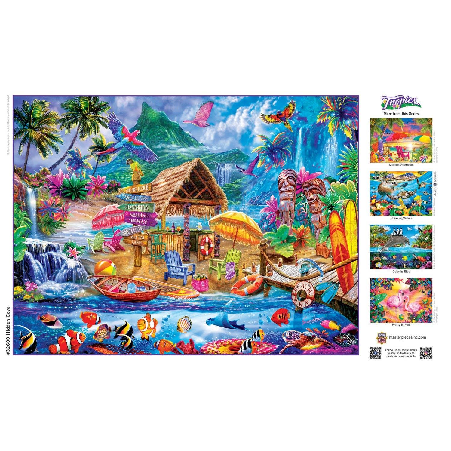 Tropics - Hidden Cove 300 Piece Jigsaw Puzzle by Masterpieces Puzzles - BIG FRENCHIES