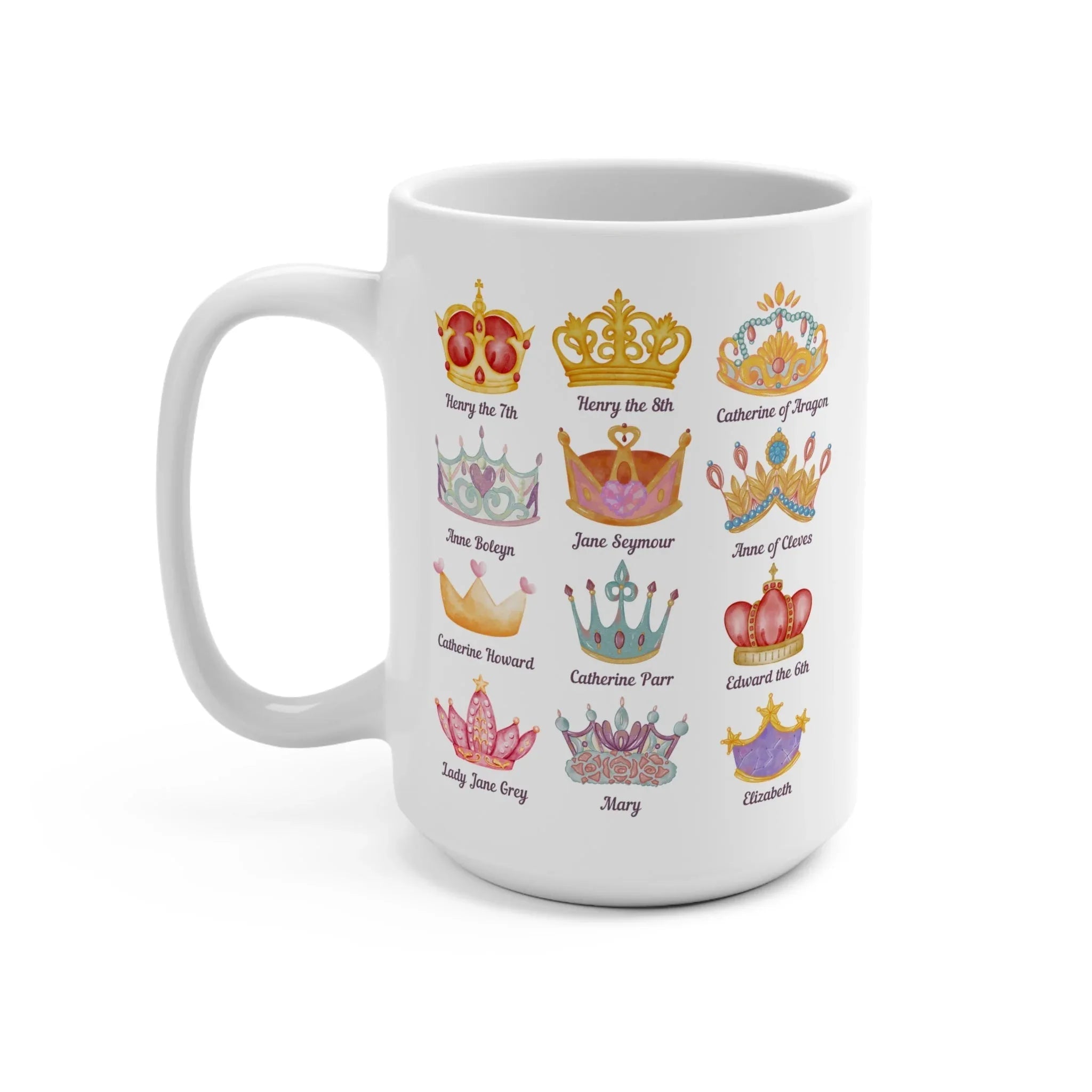 Tudor History Mug with Crowns - BIG FRENCHIES