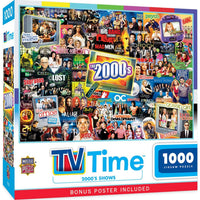 TV Time - 2000's Shows 1000 Piece Jigsaw Puzzle by Masterpieces - BIG FRENCHIES