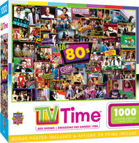 TV Time - 80's Shows 1000 Piece Puzzle by MasterPieces Puzzles - BIG FRENCHIES