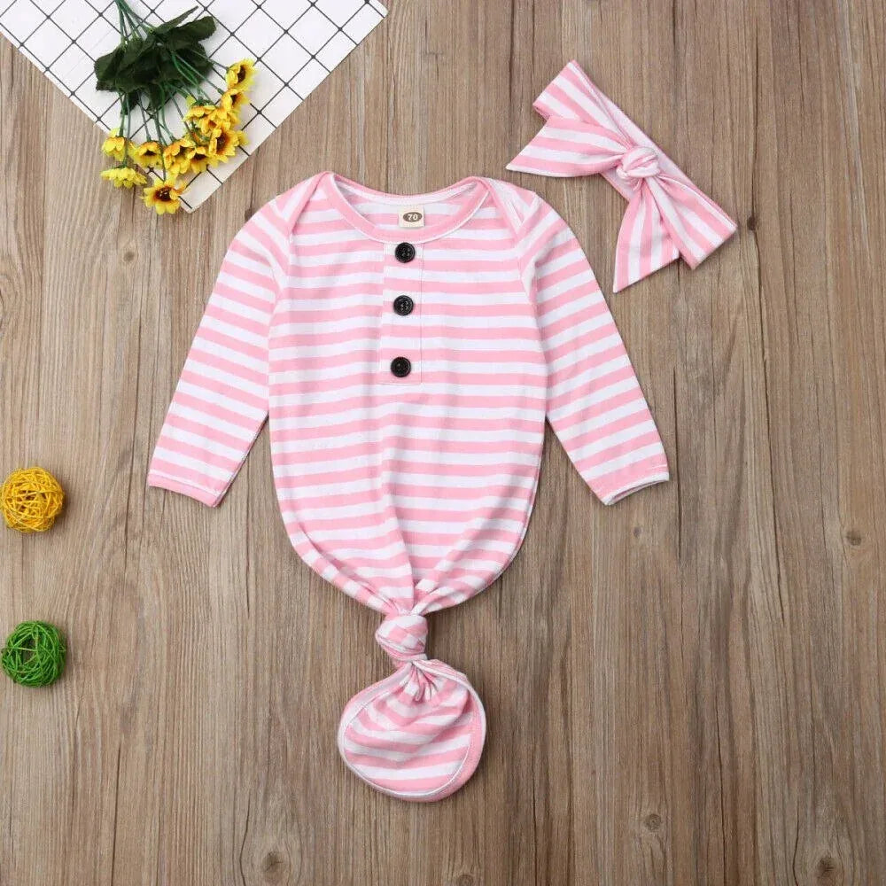 Newborn Baby Sleeper Nightgown - # BAAA81810001 - BIG FRENCHIES