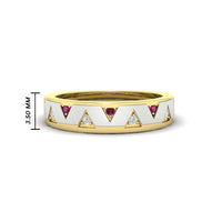 Two Tone Male Wedding Band