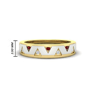 Two Tone Male Wedding Band