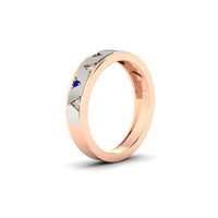 Two Tone Male Wedding Band