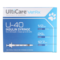 UltiCare U-40 Insulin Syringes, 29ga x ½", Box of 100 ct