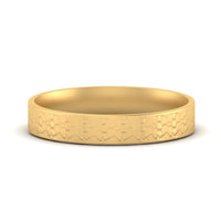 Unique Rock Textured Mens Wedding Band 5 mm
