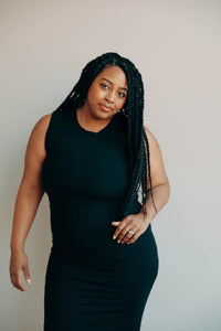 Little Breastfeeding Dress - Black