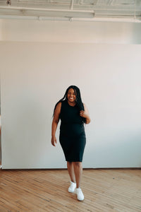 Little Breastfeeding Dress - Black