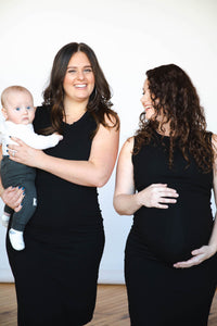 Little Breastfeeding Dress - Black