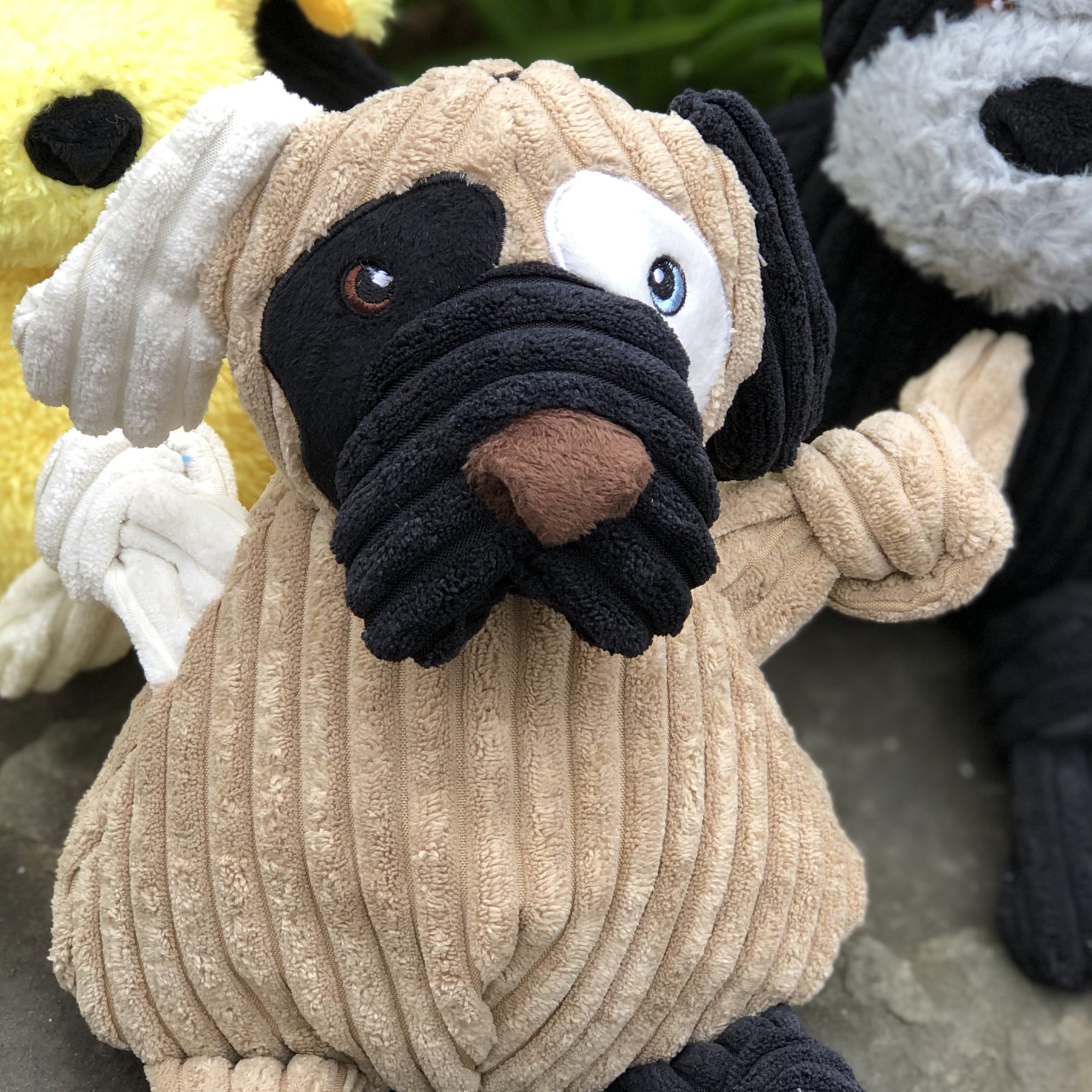 Patches HuggleMutt™ Knottie® Plush Dog Toy, Large - BIG FRENCHIES