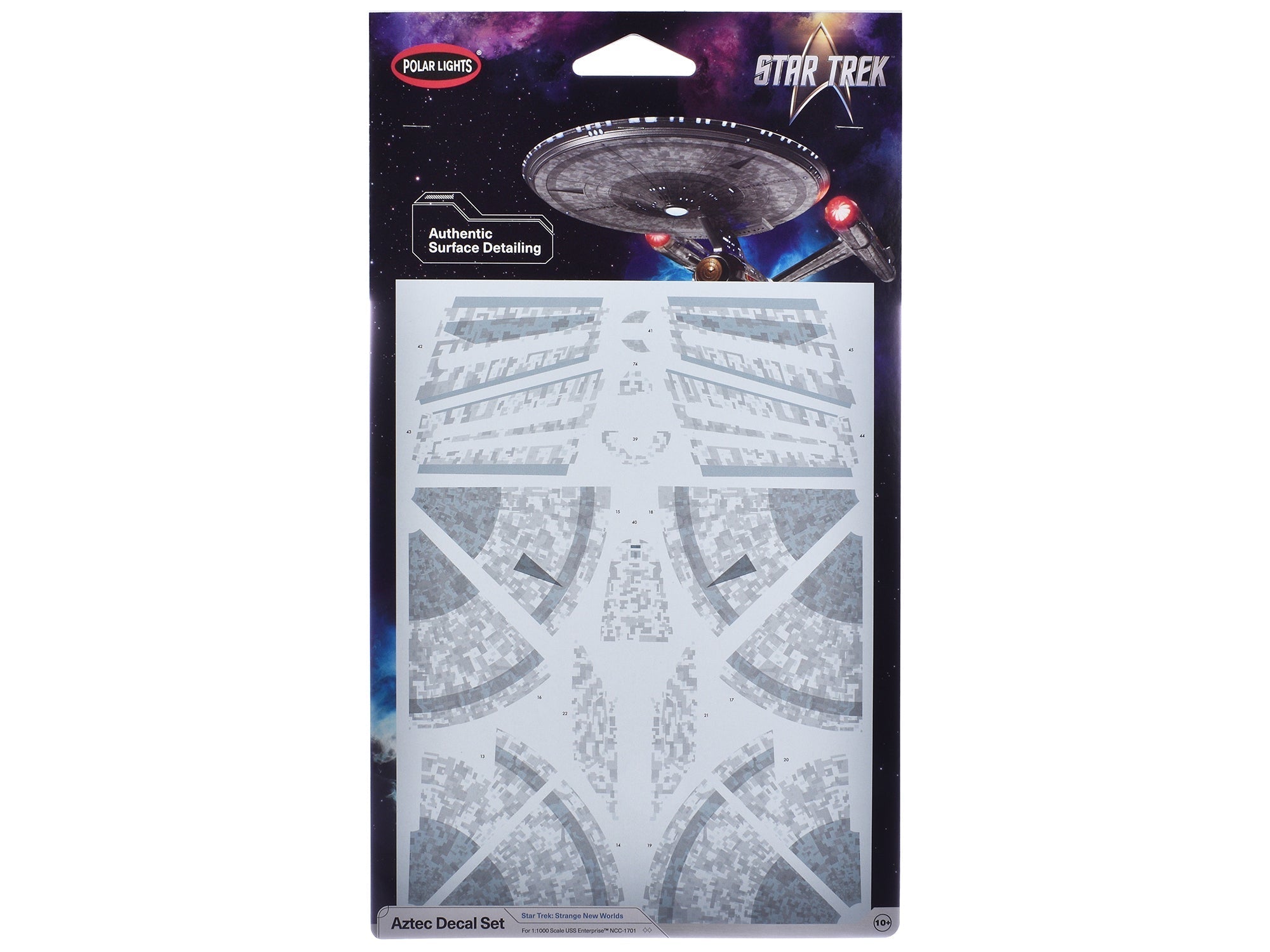 USS Enterprise NCC-1701 Aztec Decal Set "Star Trek: Strange New Worlds" (2022-Current) TV Series 1/1000 Scale by Polar Lights  free shipping USA