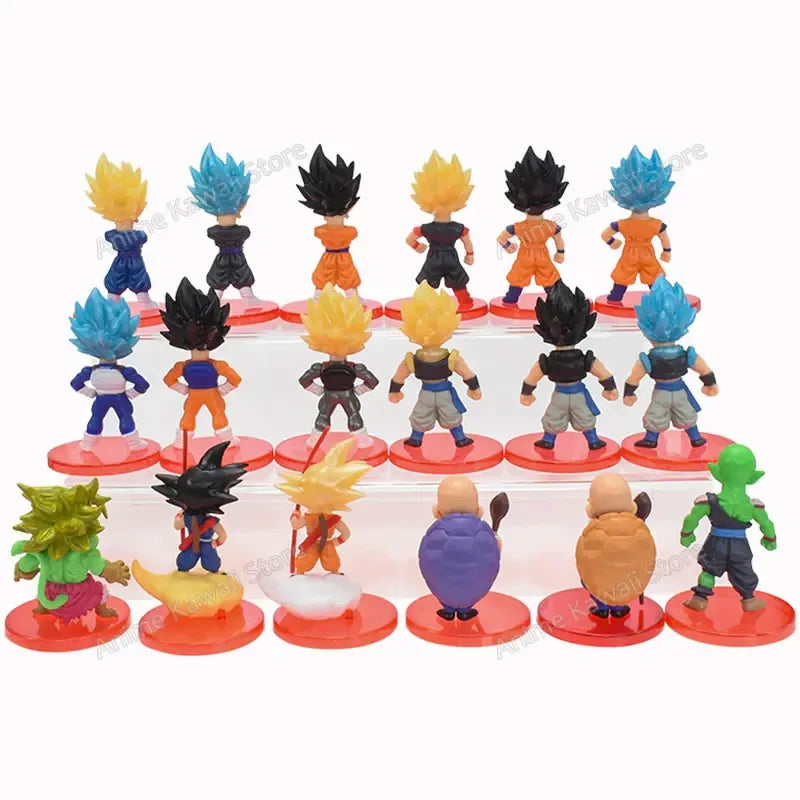 18pcs/Set Dragon Ball Z Figure Collectable Model Doll Toys Kids Gifts - # BOT&G522610001 - BIG FRENCHIES