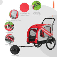 2-In-1 Pet Bike Trailer Stroller - BIG FRENCHIES