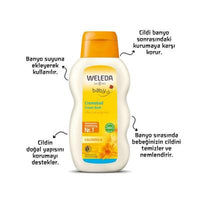 Weleda Organic Baby Bath Cream with Calendula - Gentle, Moisturizing, and Natural Skincare for Infants - 6.76 fl oz