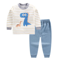 Cotton Pajama Set for Kids 0-5 Years with Cartoon Design - # BAAA81810020