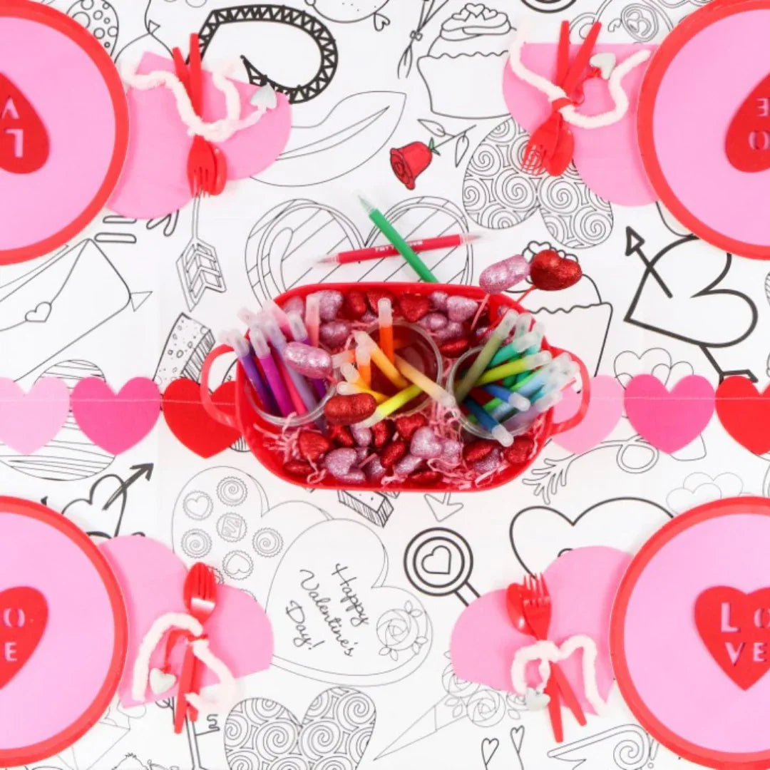 Valentines Coloring Tablecloth - BIG FRENCHIES