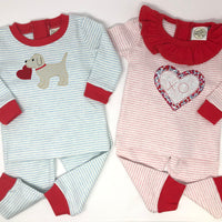 Sleepy Bees Blue Stripe Pajamas - BIG FRENCHIES