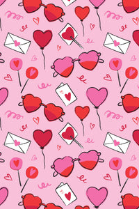 Long Sleeve Pajama Set - Heart Party