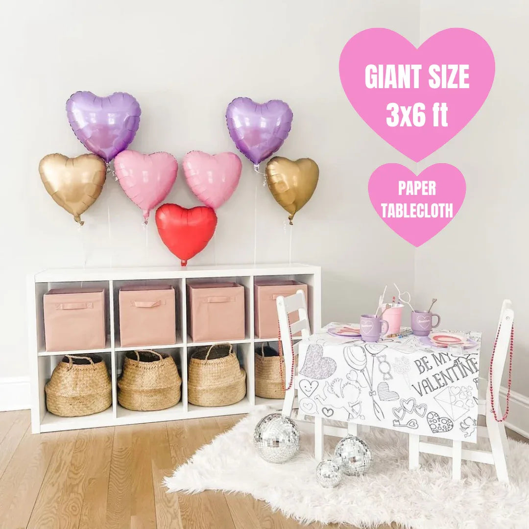 Valentines Coloring Tablecloth - BIG FRENCHIES