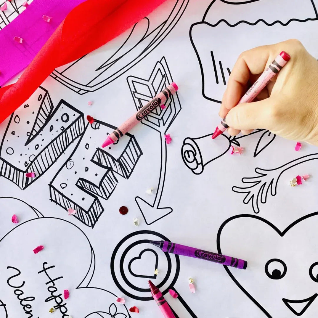 Valentines Coloring Tablecloth - BIG FRENCHIES