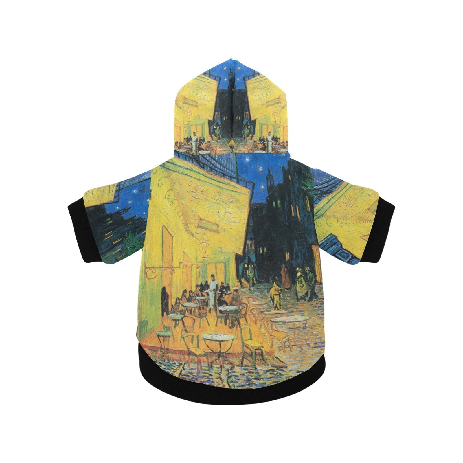 Van Gogh Cafe Terrace At Night Button Hoodie