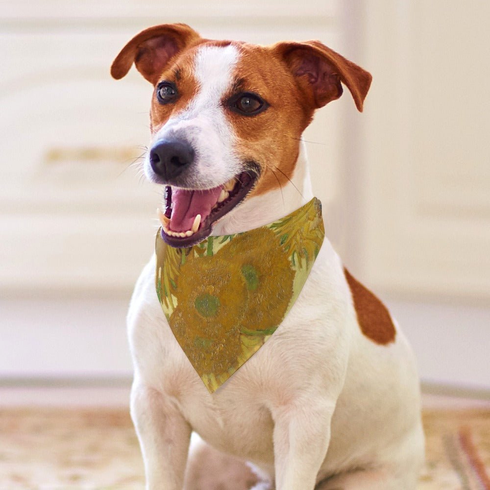 Van Gogh Sunflowers Pet Scarf