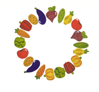 Wooden Vegetables Matching Game