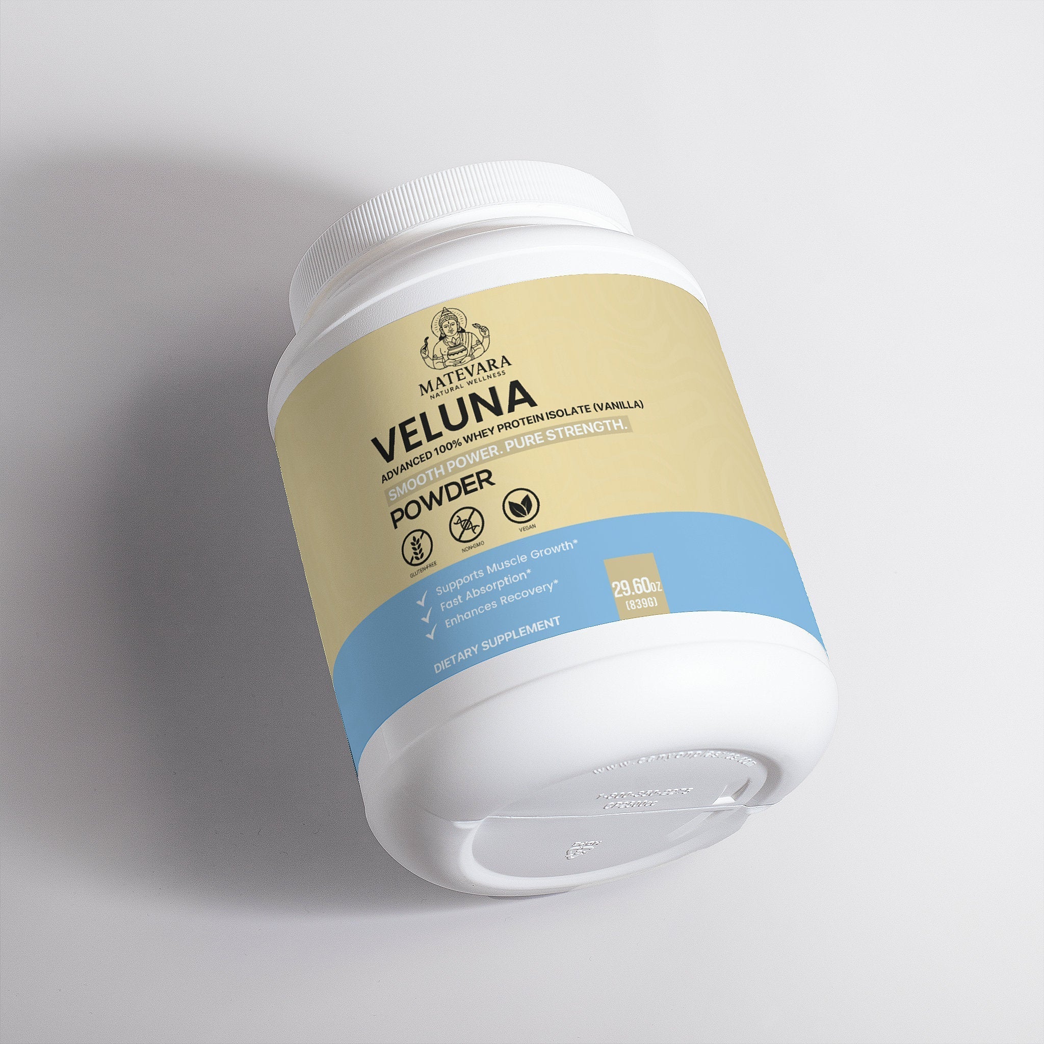 Veluna Advanced 100% Whey Protein Isolate | 28.4 oz (805g)