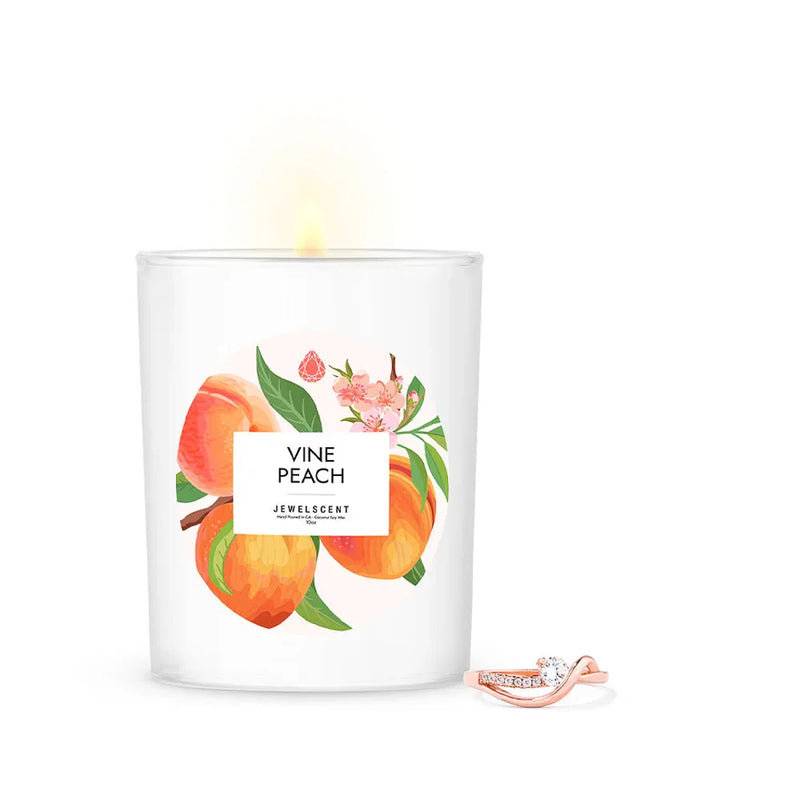 Vine Peach 10oz Signature Jewelry Candle - BIG FRENCHIES