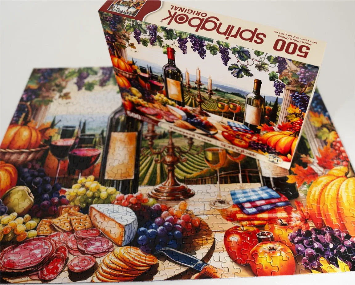 Vineyard View 500 Piece Jigsaw Puzzle | Springbok Puzzles - BIG FRENCHIES