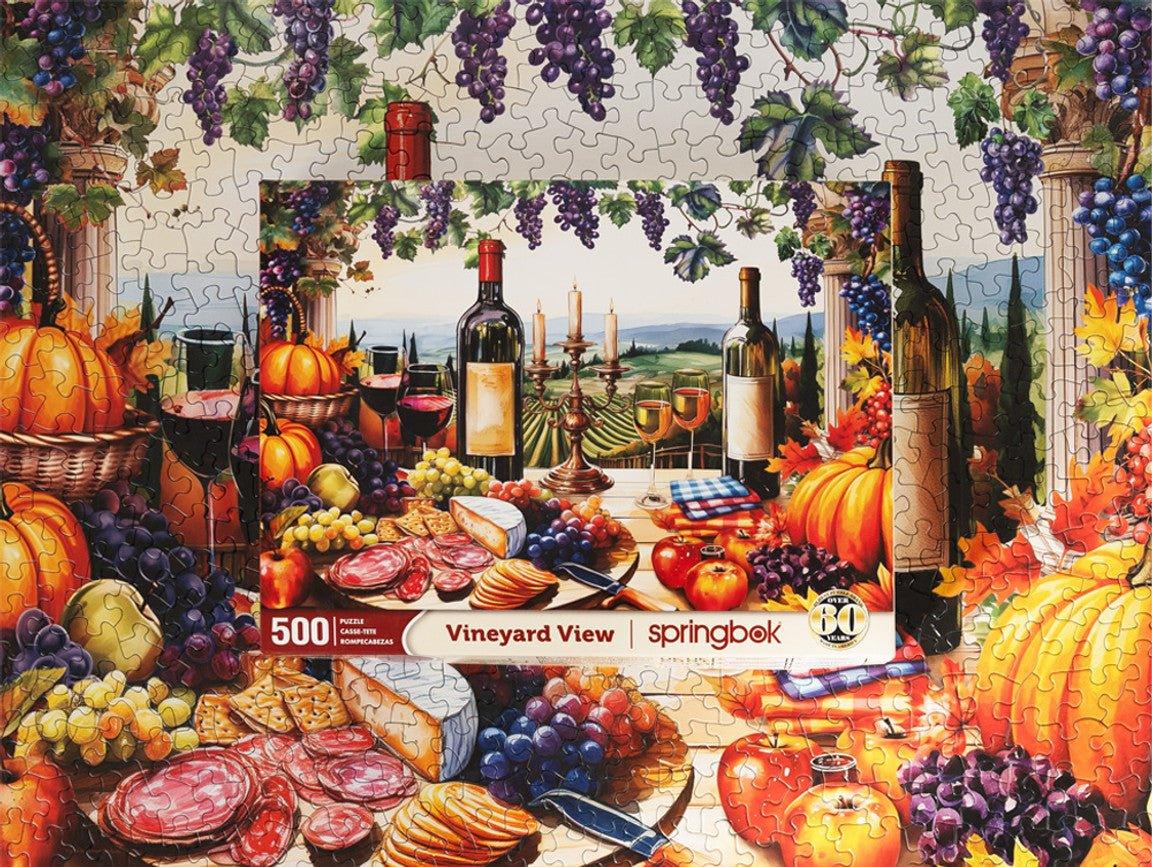Vineyard View 500 Piece Jigsaw Puzzle | Springbok Puzzles - BIG FRENCHIES