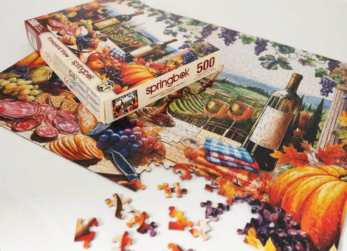 Vineyard View 500 Piece Jigsaw Puzzle | Springbok Puzzles - BIG FRENCHIES
