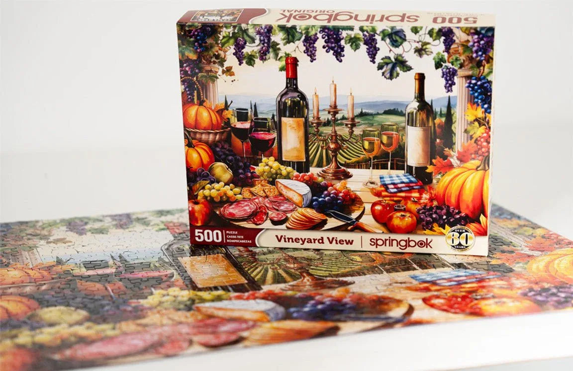 Vineyard View 500 Piece Jigsaw Puzzle | Springbok Puzzles - BIG FRENCHIES