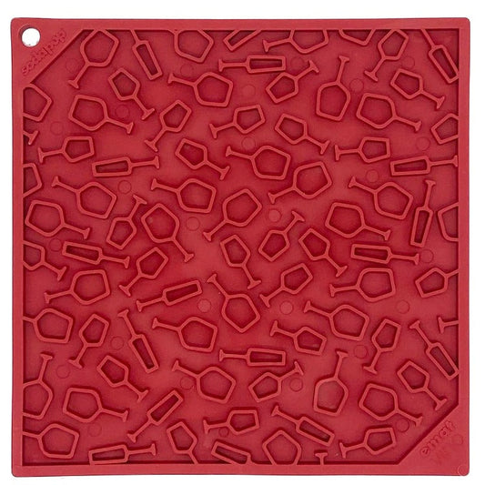 Vino Dog eMat - Enrichment Lick Mat For Dogs and Cats | Wine-Inspired Design| SodaPup - BIG FRENCHIES