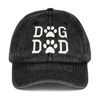 Dog Dad Vintage Cotton Twill Cap
