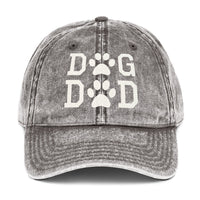 Dog Dad Vintage Cotton Twill Cap