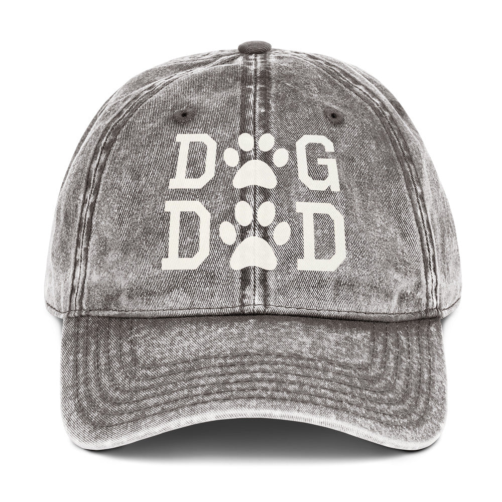 Dog Dad Vintage Cotton Twill Cap