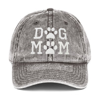 Dog Mom Vintage Cotton Twill Cap