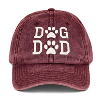 Dog Dad Vintage Cotton Twill Cap