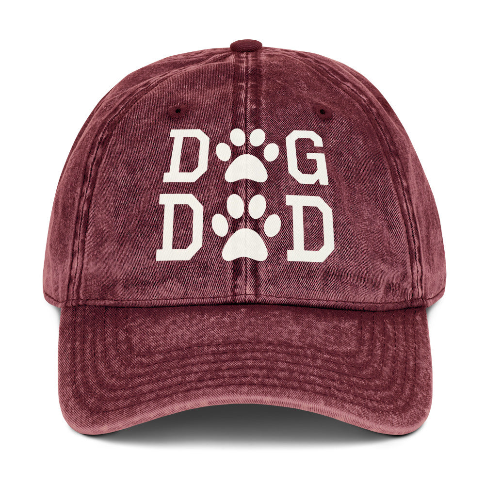 Dog Dad Vintage Cotton Twill Cap