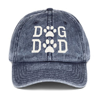 Dog Dad Vintage Cotton Twill Cap