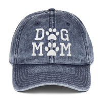 Dog Mom Vintage Cotton Twill Cap