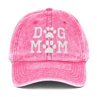 Dog Mom Vintage Cotton Twill Cap